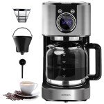 Homtone 10-Cup Programmable Drip Coffee Maker