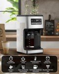 COWSAR 14-Cup Programmable Coffee Maker in Silver