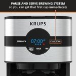 Krups 10-Cup Digital Stainless Steel Coffee Maker
