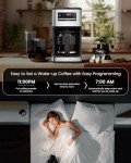 COWSAR 14-Cup Programmable Coffee Maker in Silver