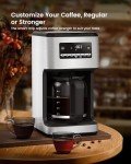 COWSAR 14-Cup Programmable Coffee Maker in Silver