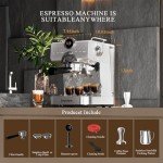 20-Bar Espresso Machine with Cold Brew & Milk Frother