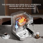 20-Bar Espresso Machine with Cold Brew & Milk Frother