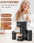 4-in-1 Mini Coffee Maker with Milk Frother