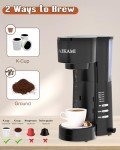 4-in-1 Mini Coffee Maker with Milk Frother