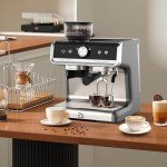 Espresso Machine with Grinder and Milk Frother