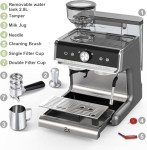 Espresso Machine with Grinder and Milk Frother