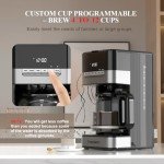 12-Cup Programmable Coffee Maker with Glass Carafe