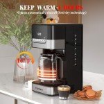 12-Cup Programmable Coffee Maker with Glass Carafe