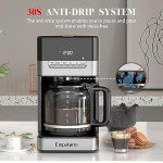12-Cup Programmable Coffee Maker with Glass Carafe