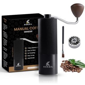Kokail Manual Coffee Grinder with Adjustable Burr Settings