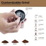 Kokail Manual Coffee Grinder with Adjustable Burr Settings