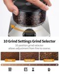 Shardor Electric Conical Coffee Grinder with Adjustable Settings