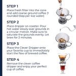 Clever Coffee Dripper with Filters, 18 Ounces