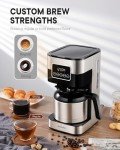Programmable Touch-Screen Coffee Maker with Thermal Carafe