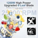 Colarlemo 1200W Portable Blender and Coffee Grinder