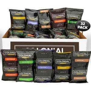 Colonial Intl Light Roast Coffee Soft Pods 54ct