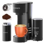 4-in-1 Single Serve Coffee Maker with Grinder