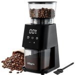 Ollygrin Electric Burr Coffee Grinder with Timer