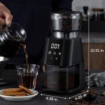 Ollygrin Electric Burr Coffee Grinder with Timer