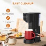 4-in-1 Single Serve Coffee Maker with Grinder