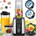 KOIOS 1000W Smoothie Blender & Coffee Grinder Combo