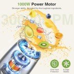 KOIOS 1000W Smoothie Blender & Coffee Grinder Combo