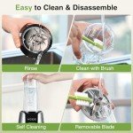 KOIOS 1000W Smoothie Blender & Coffee Grinder Combo