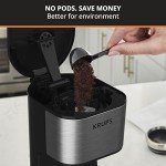 KRUPS Simply Brew Compact Coffee Maker with Travel Mug