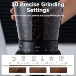 Ollygrin Electric Burr Coffee Grinder with 30 Settings