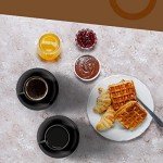 Stackable Espresso Cups and Saucers Set