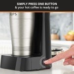 KRUPS Simply Brew Compact Coffee Maker with Travel Mug