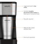 KRUPS Simply Brew Compact Coffee Maker with Travel Mug