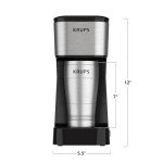 KRUPS Simply Brew Compact Coffee Maker with Travel Mug