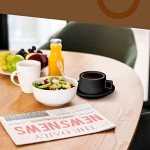 Stackable Espresso Cups and Saucers Set