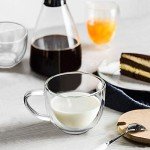 Double Wall Espresso Coffee Mugs Set of 4