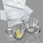 Double Wall Espresso Coffee Mugs Set of 4
