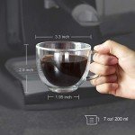 Double Wall Espresso Coffee Mugs Set of 4