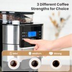 Programmable Coffee Machine with Built-in Grinder