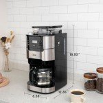 Programmable Coffee Machine with Built-in Grinder