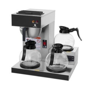 12-Cup Commercial Coffee Maker with 3 Decanters