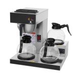 12-Cup Commercial Coffee Maker with 3 Decanters