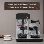 12-Cup Commercial Coffee Maker with 3 Decanters