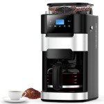 Joy Pebble 10-Cup Drip Coffee Maker & Grinder