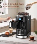 Joy Pebble 10-Cup Drip Coffee Maker & Grinder