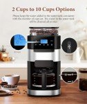 Joy Pebble 10-Cup Drip Coffee Maker & Grinder