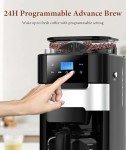 Joy Pebble 10-Cup Drip Coffee Maker & Grinder