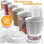 500 Disposable Coffee Cup Lids with Air Vent