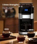 COWSAR 10-Cup Drip Coffee Maker with Grinder