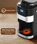 COWSAR 10-Cup Drip Coffee Maker with Grinder